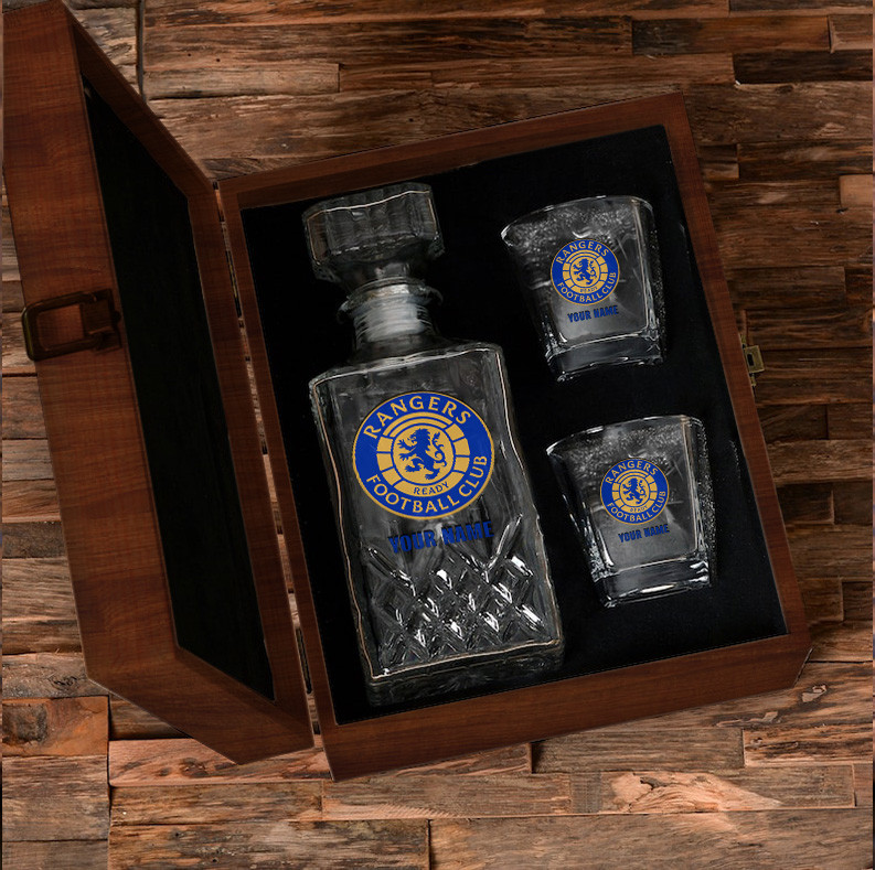 Sportswearmerch Rangers SP Personalized Whisky Decanter Full Box For