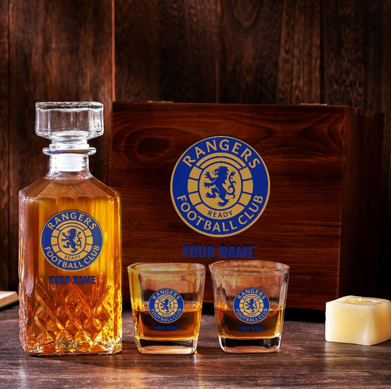 Sportswearmerch Rangers SP Personalized Whisky Decanter Full Box For