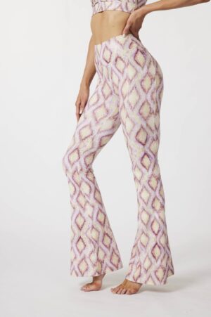 Seamless Workout High-waisted Flare Leggings - Exotic