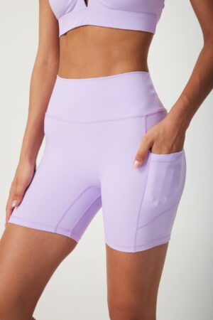 Seamless Workout High-waisted Shorts - ButterySoft Lilac