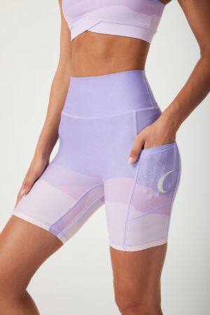 Seamless Workout High-waisted Shorts - Violet Moonlight