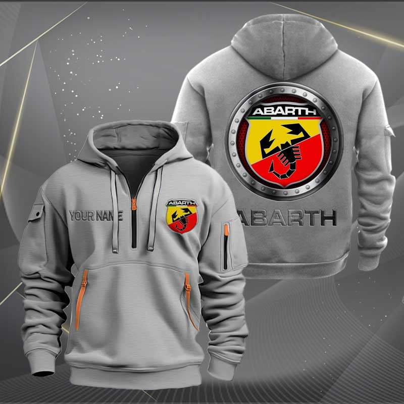Sportswearmerch Abarth Car Personalized Half Zip Hoodie For Fan