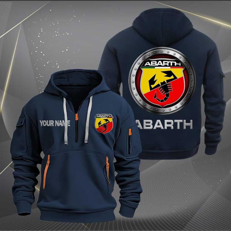 Sportswearmerch Abarth Car Personalized Half Zip Hoodie For Fan