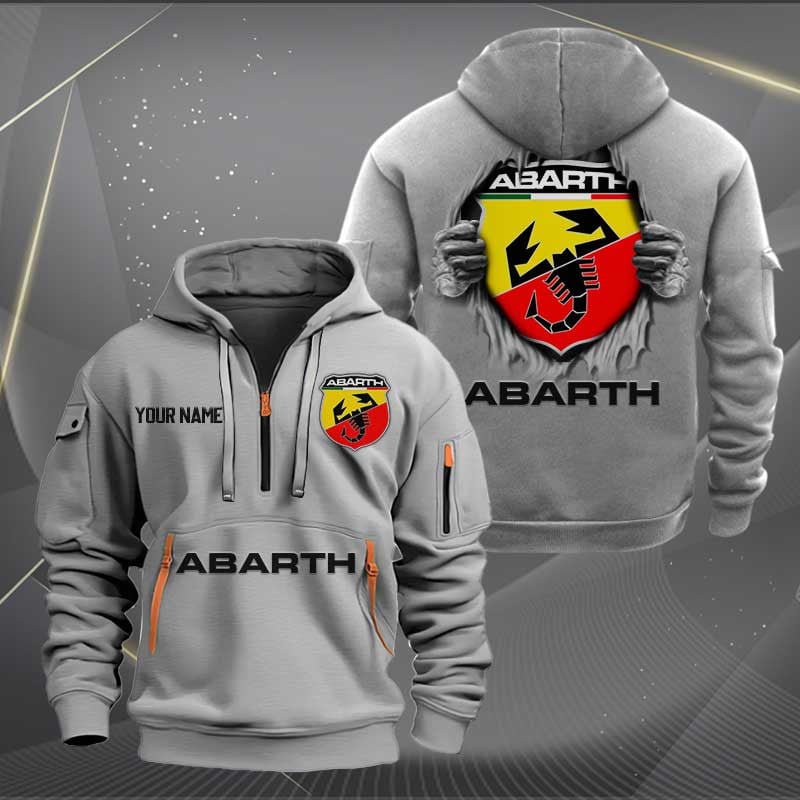 Sportswearmerch Abarth Car Personalized Half Zip Hoodie For Fan