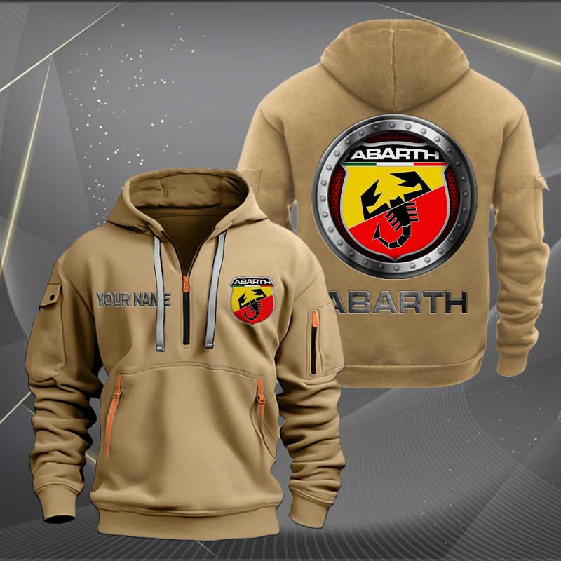 Sportswearmerch Abarth Car Personalized Half Zip Hoodie For Fan