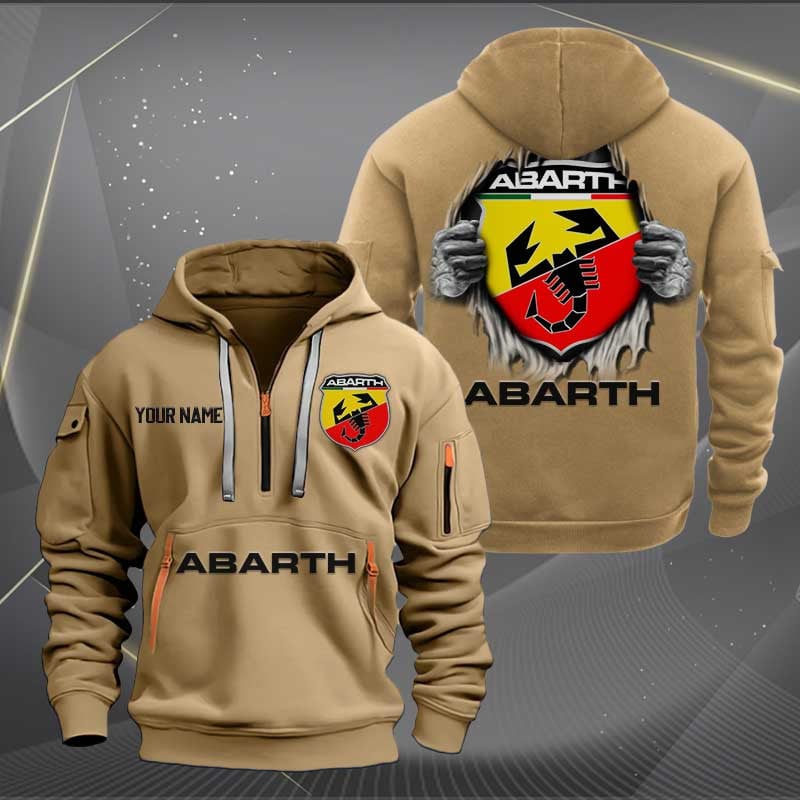 Sportswearmerch Abarth Car Personalized Half Zip Hoodie For Fan