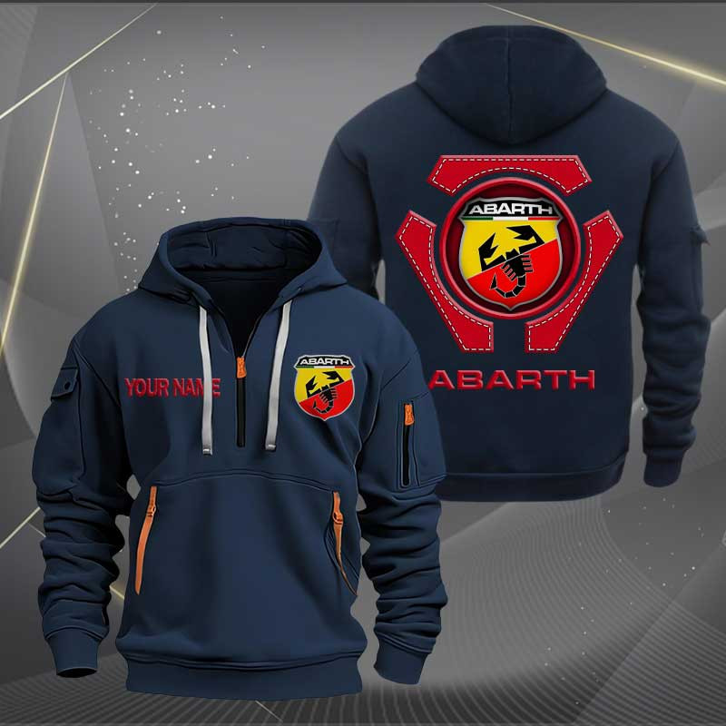 Sportswearmerch Abarth Car Personalized Half Zip Hoodie For Fan