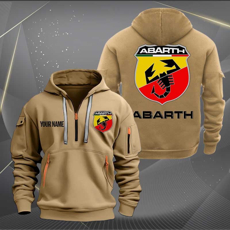 Sportswearmerch Abarth Car Personalized Half Zip Hoodie For Fan