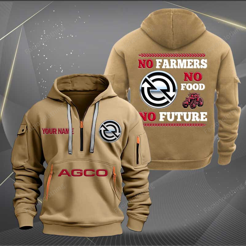 Sportswearmerch AGCO Allis Tractor Personalized Half Zip Hoodie For Fan