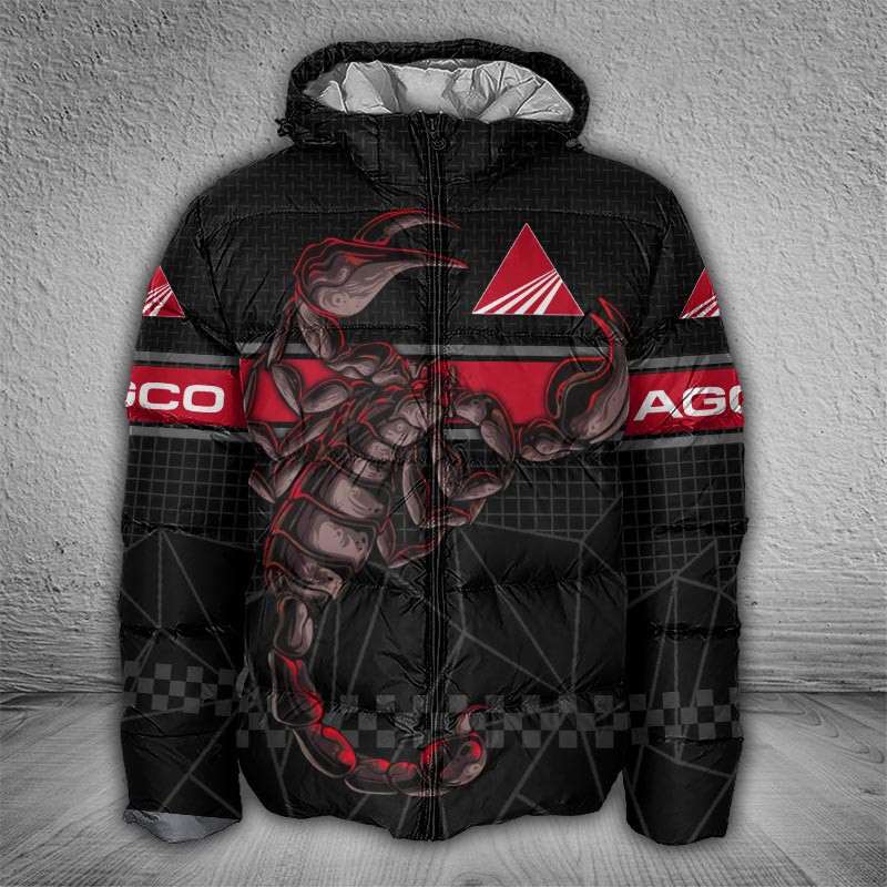 Sportswearmerch AGCO Allis Tractor Puffer Jacket For Fan