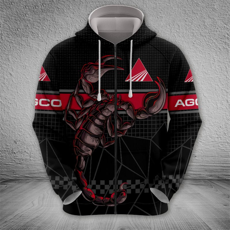 Sportswearmerch AGCO Allis Tractor Zip Hoodie For Fan