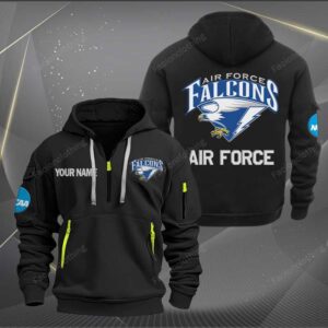 Sportswearmerch Air Force Falcons NCAA Half Zip Hoodie For Fan