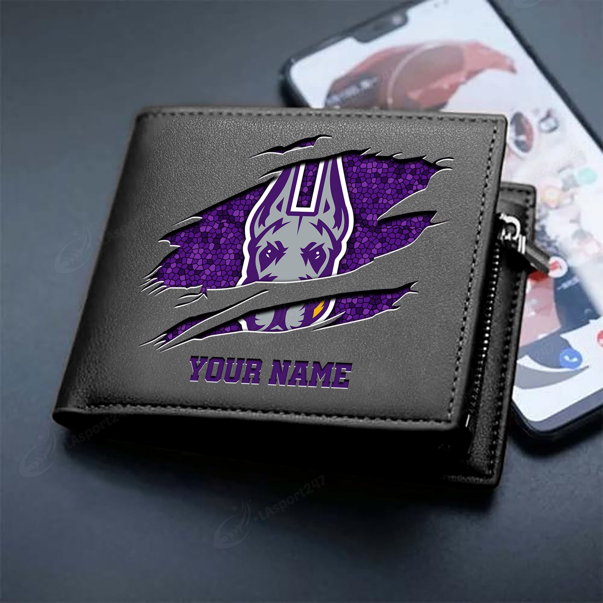 Sportswearmerch Albany Great Danes NCAA Men Wallet For Fan