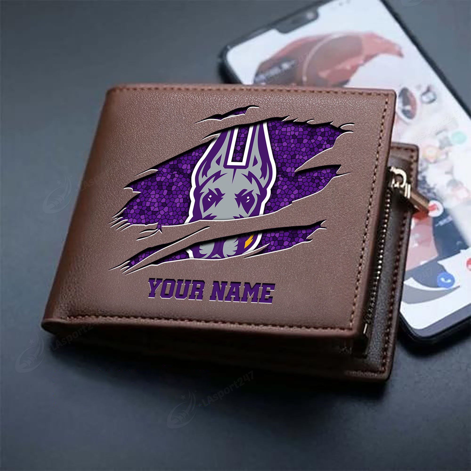 Sportswearmerch Albany Great Danes NCAA Men Wallet For Fan