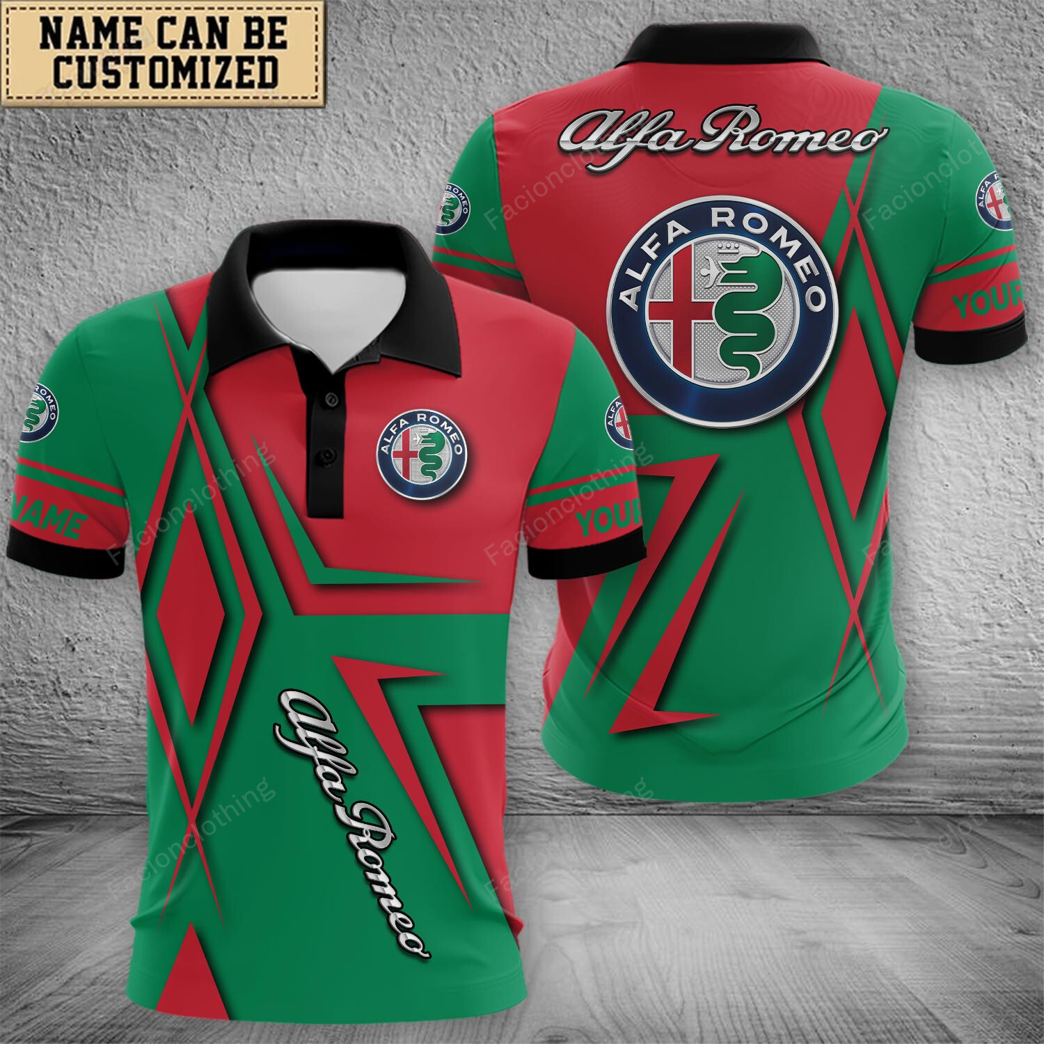 Sportswearmerch Alfa Romeo Car Polo Shirt For Fan