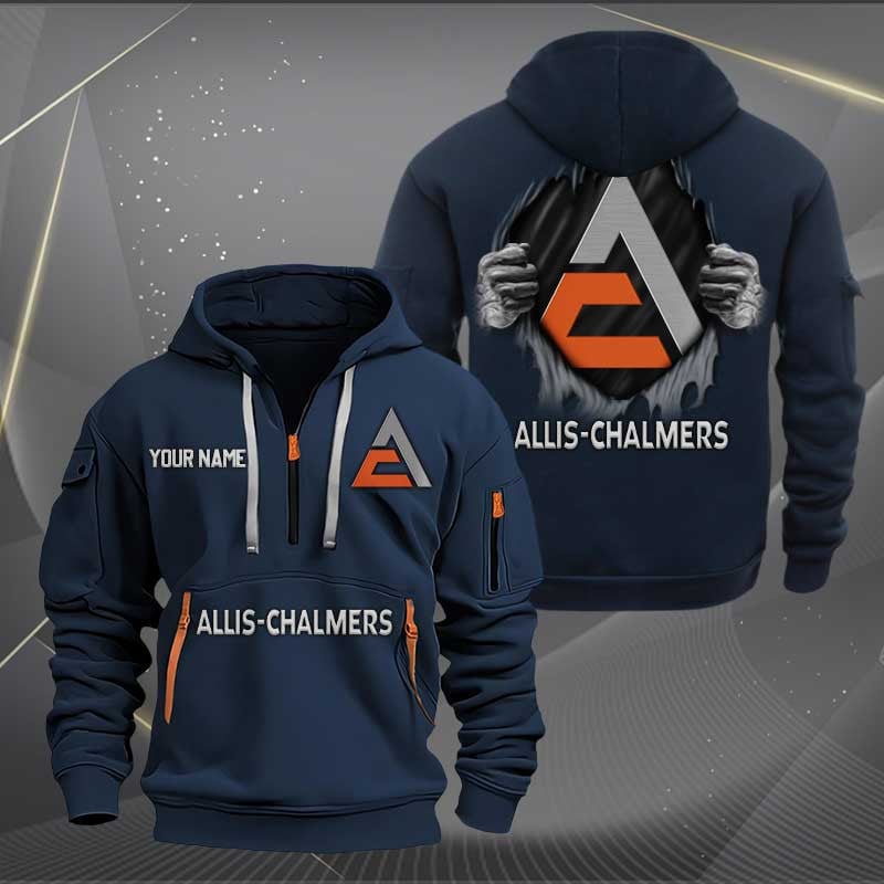 Sportswearmerch Allis Chalmers Car Personalized Half Zip Hoodie For Fan