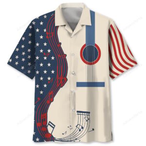 Sportswearmerch American Guitar Hawaiian Shirt For Fan