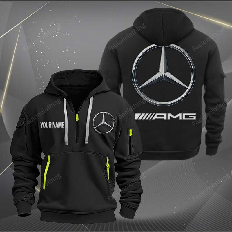 Sportswearmerch AMG Car Personalized Half Zip Hoodie For Fan