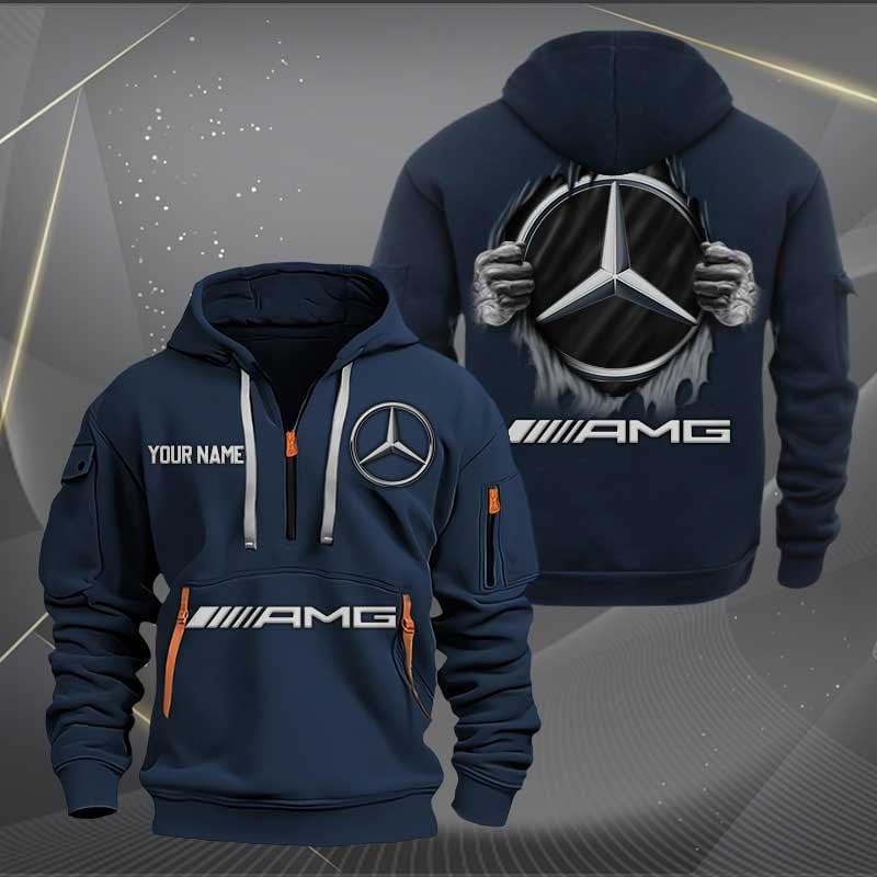Sportswearmerch AMG Car Personalized Half Zip Hoodie For Fan
