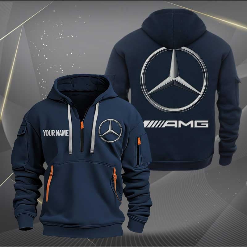 Sportswearmerch AMG Car Personalized Half Zip Hoodie For Fan