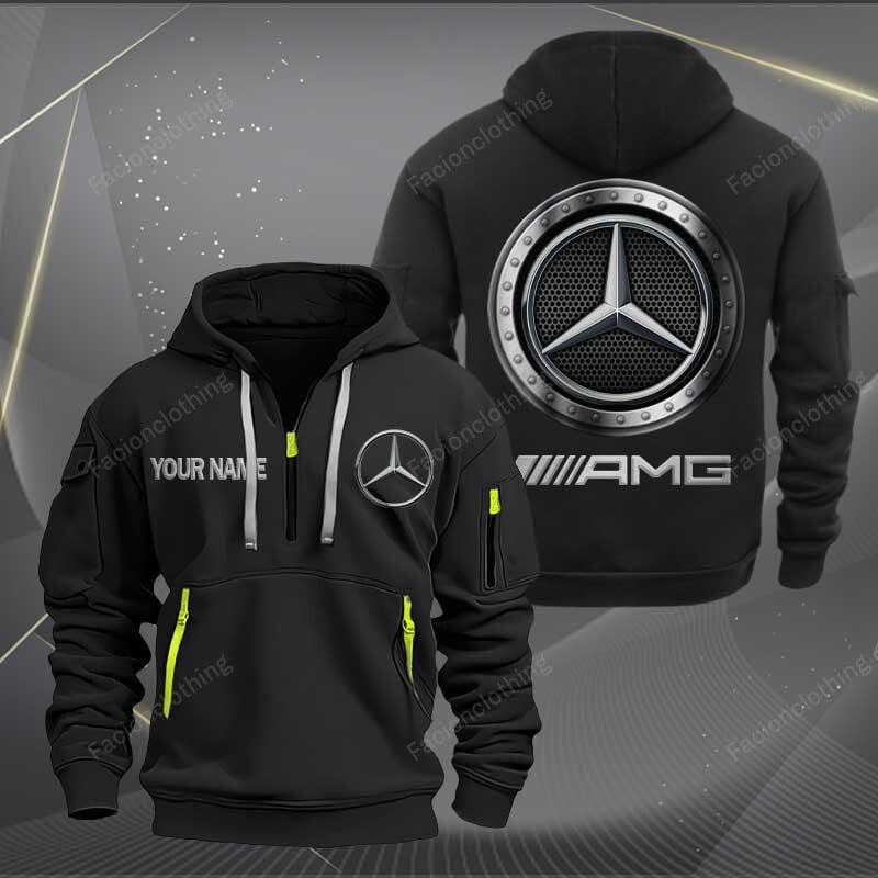 Sportswearmerch AMG Car Personalized Half Zip Hoodie For Fan