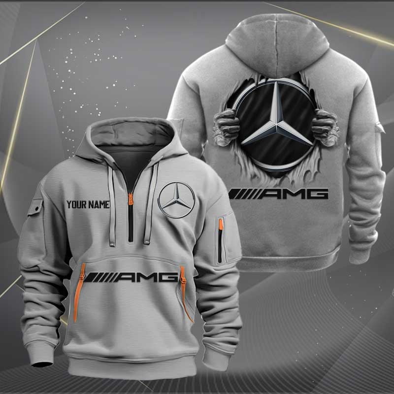 Sportswearmerch AMG Car Personalized Half Zip Hoodie For Fan