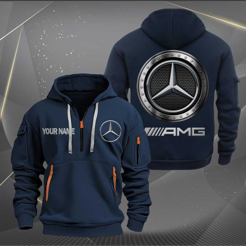 Sportswearmerch AMG Car Personalized Half Zip Hoodie For Fan