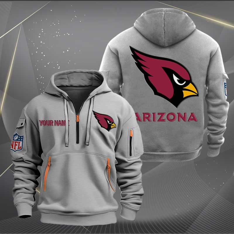 Sportswearmerch Arizona Cardinals NFL Half Zip Hoodie For Fan