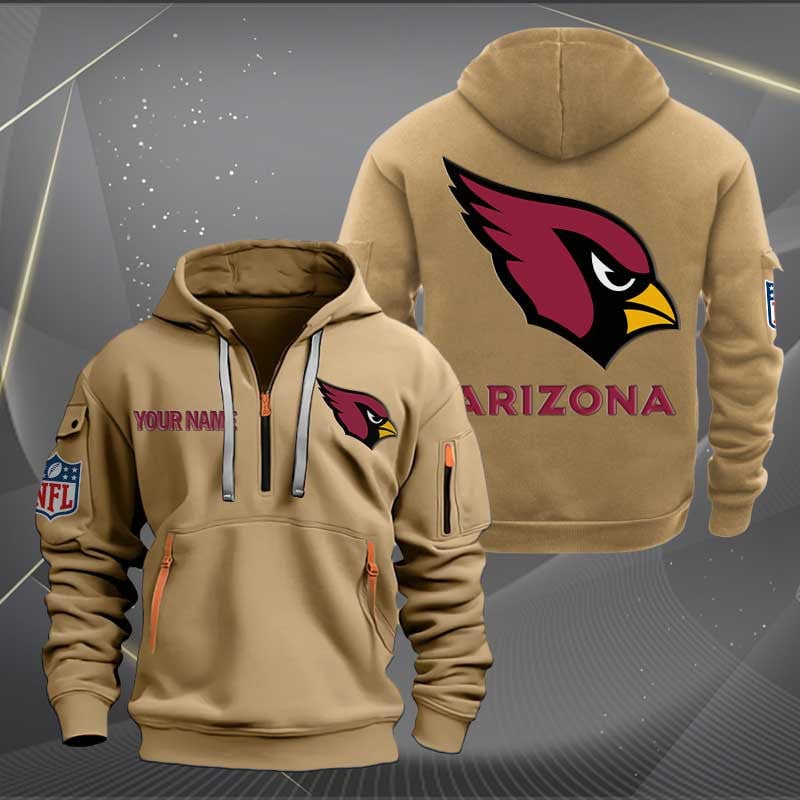 Sportswearmerch Arizona Cardinals NFL Half Zip Hoodie For Fan