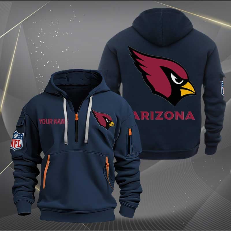 Sportswearmerch Arizona Cardinals NFL Half Zip Hoodie For Fan