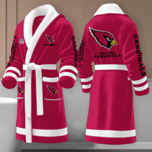 Sportswearmerch Arizona Cardinals NFL New Fleece Bathrobe Personalized Gifts For Fan