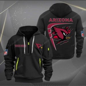 Sportswearmerch Arizona Cardinals NFL Personalized Half Zip Hoodie For Fan