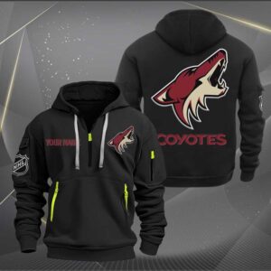 Sportswearmerch Arizona Coyotes NHL Half Zip Hoodie For Fan