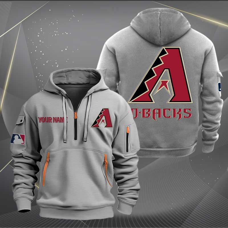 Sportswearmerch Arizona Diamondbacks MLB Half Zip Hoodie For Fan