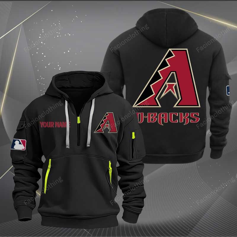 Sportswearmerch Arizona Diamondbacks MLB Half Zip Hoodie For Fan