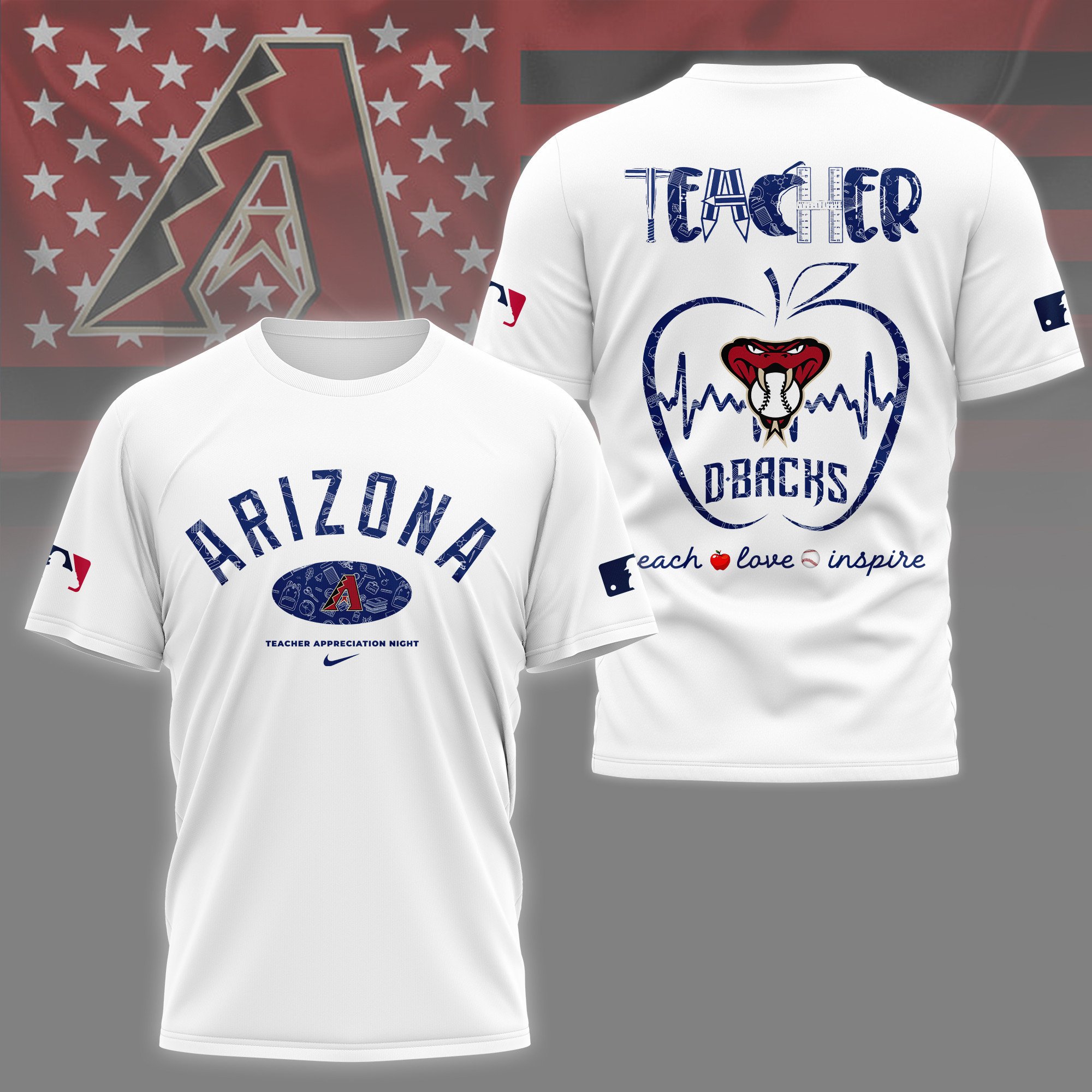 Sportswearmerch Arizona Diamondbacks MLB Personalized T-shirt For Fan
