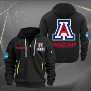 Sportswearmerch Arizona Wildcats NCAA Personalized Half Zip Hoodie For Fan