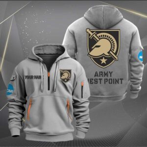 Sportswearmerch Army Black Knights NCAA Personalized Half Zip Hoodie For Fan