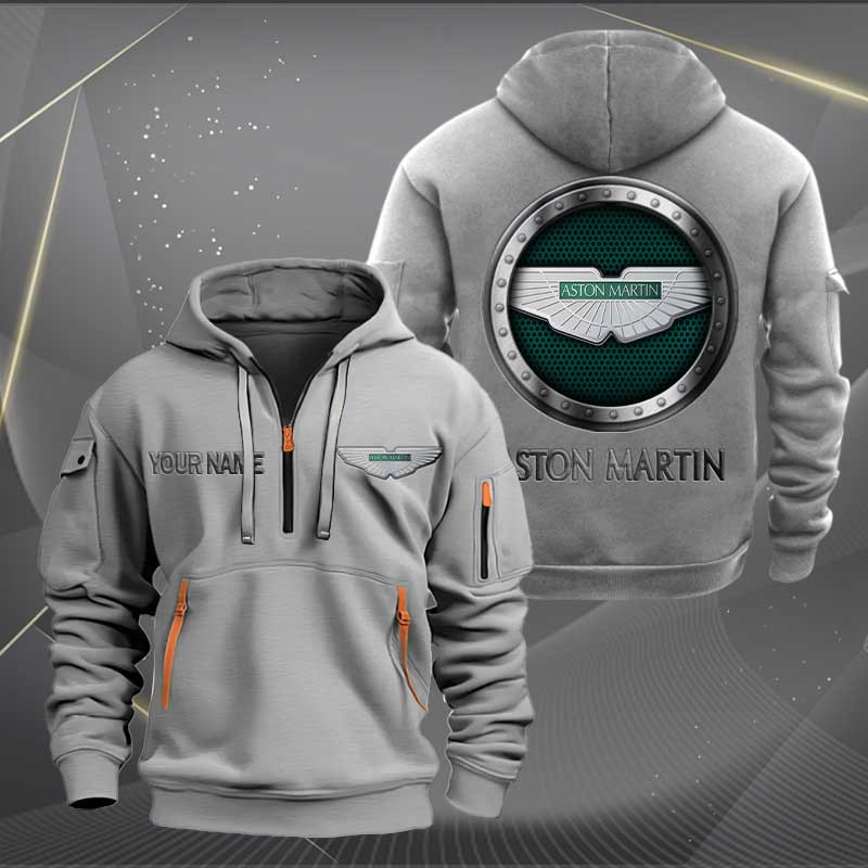 Sportswearmerch Aston-Martin Car Personalized Half Zip Hoodie For Fan