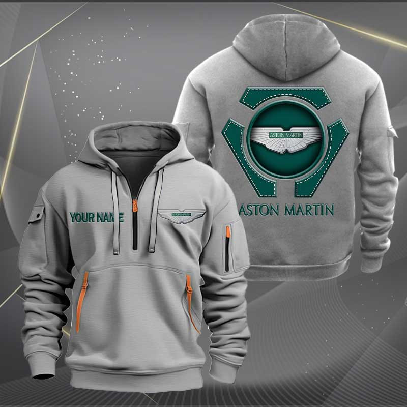 Sportswearmerch Aston-Martin Car Personalized Half Zip Hoodie For Fan