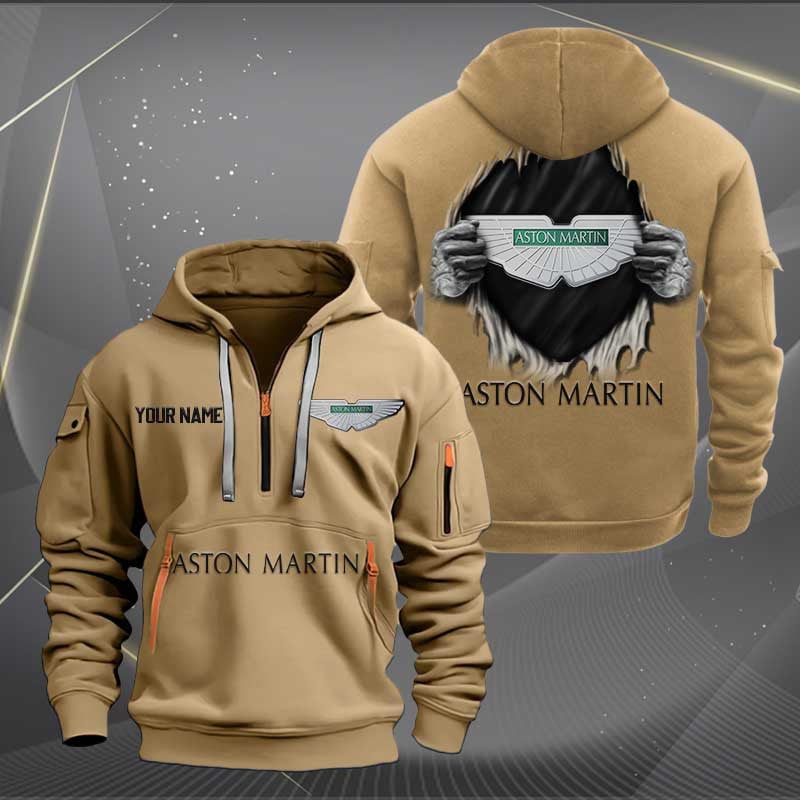 Sportswearmerch Aston-Martin Car Personalized Half Zip Hoodie For Fan