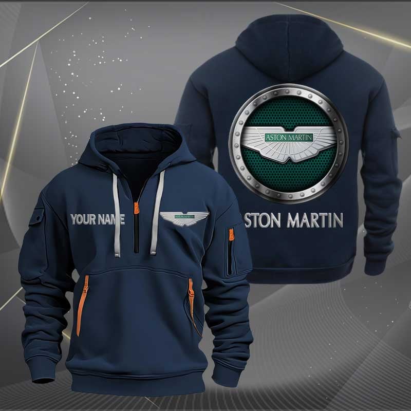 Sportswearmerch Aston-Martin Car Personalized Half Zip Hoodie For Fan