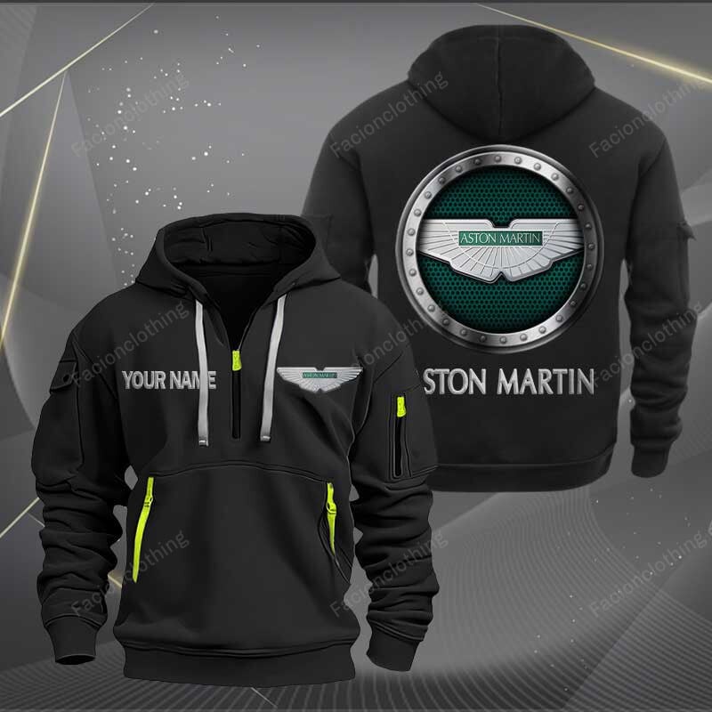 Sportswearmerch Aston-Martin Car Personalized Half Zip Hoodie For Fan