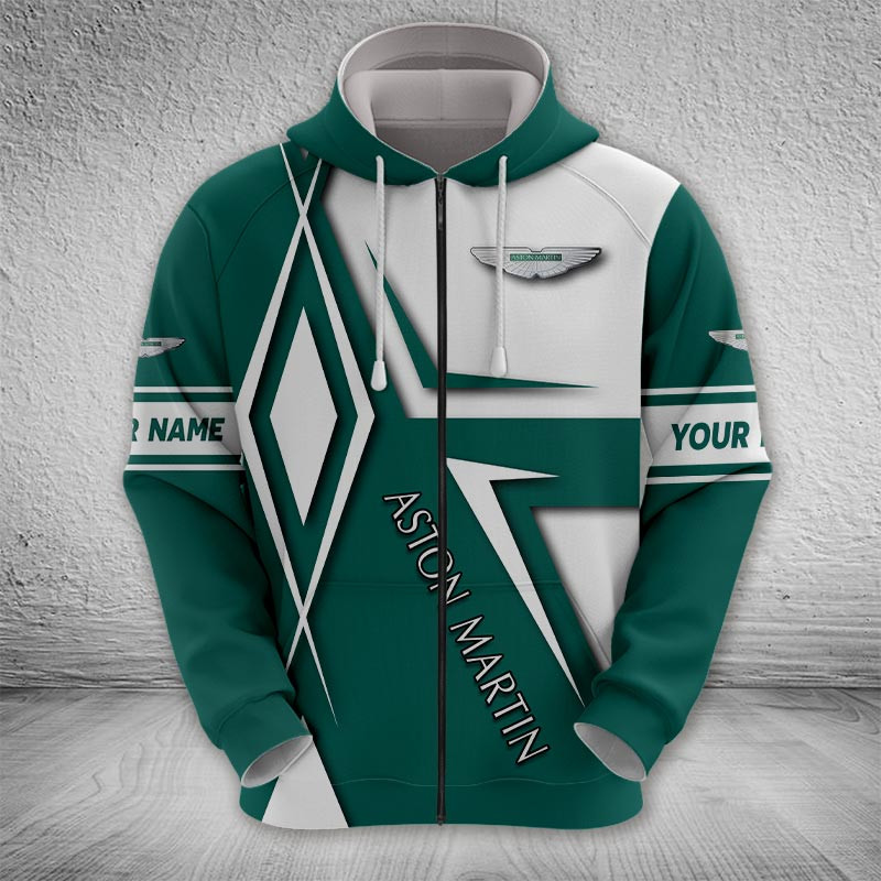 Sportswearmerch Aston-Martin Car Zip Hoodie For Fan