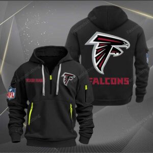 Sportswearmerch Atlanta Falcons NFL Half Zip Hoodie For Fan