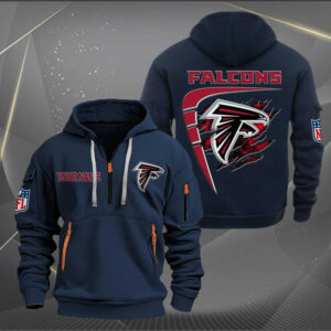 Sportswearmerch Atlanta Falcons NFL Personalized Half Zip Hoodie For Fan