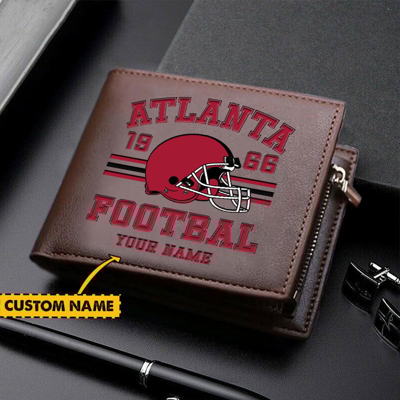 Sportswearmerch Atlanta Falcons NFL Personalized Men Wallet For Fan