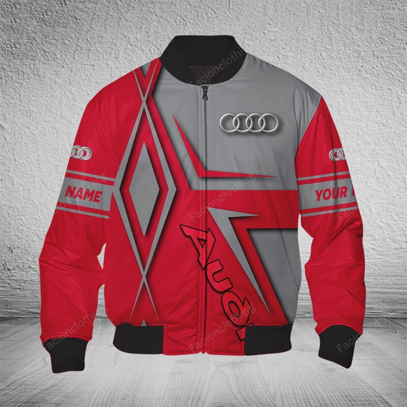 Sportswearmerch Audi Car Bomber Jacket For Fan