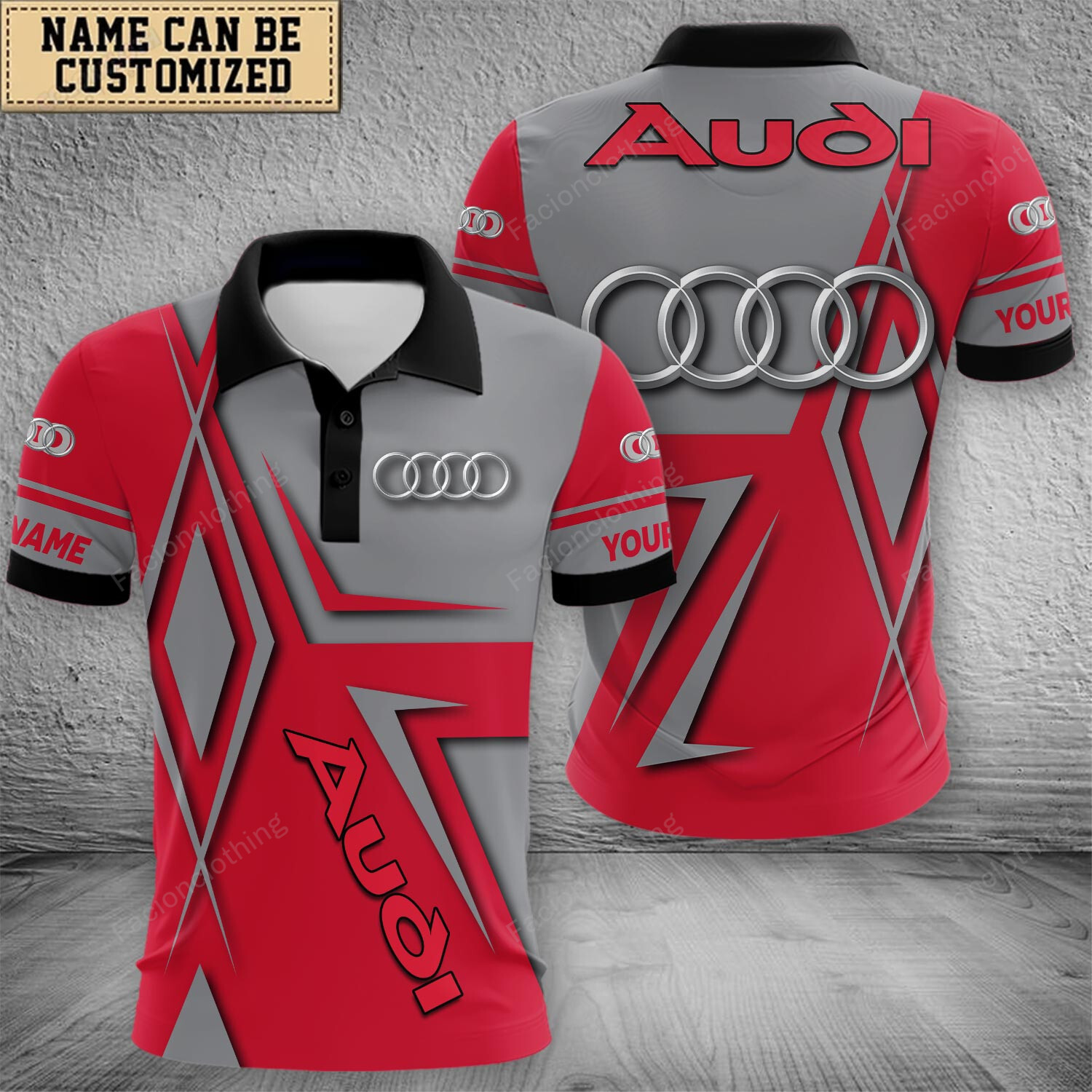 Sportswearmerch Audi Car Polo Shirt For Fan