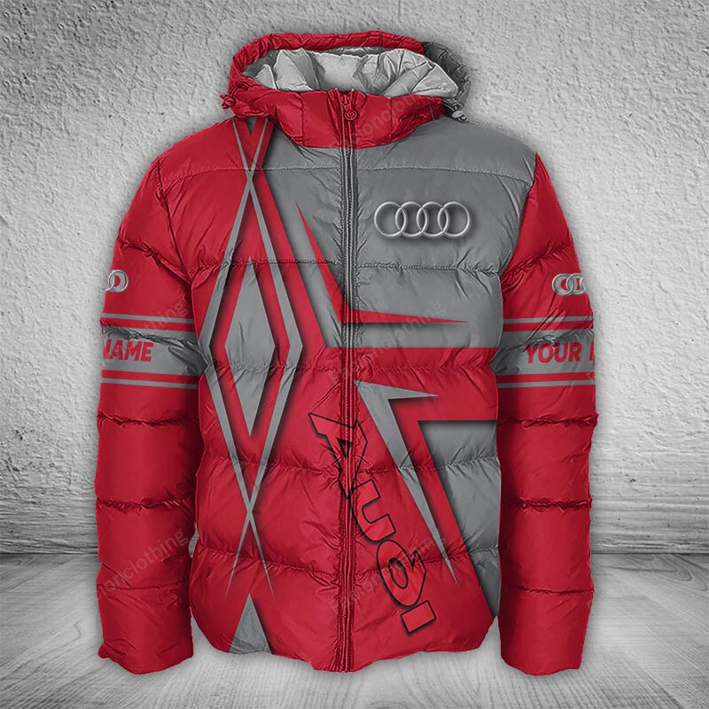 Sportswearmerch Audi Car Puffer Jacket For Fan